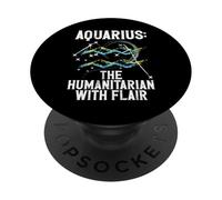 L'Umanitario con stile Acquario PopSockets PopGrip Adesivo