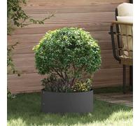 Lumanois Anello per Vaso Nero 40 x 40 x 20 cm Acciaio Laminato a Freddo,Casa e Giardino,Prato e Giardino,Giardinaggio,Vasi e fioriere,2.1kg-873606