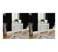 Lumanois Copritermosifoni 2 pz in MDF 112 cm Bianco,Casa e Giardino,Accessori Accessori per termosifoni,18.9kg-276003