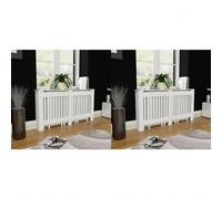 Lumanois Copritermosifoni 2 pz in MDF 152 cm Bianchi,Casa e Giardino,Accessori Accessori per termosifoni,24.3kg-276004