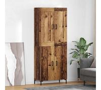 Lumanois Credenza 2 PCS Legno Vecchio Legno Multistrato, Mobili,Armadietti e portaoggetti,Buffet e credenze, 47.87kg-3415655