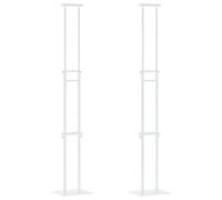 Lumanois Espositori per Fiere 2 PCS Bianco 30 x 23,5 x 210 cm Acciaio,Commercio e Industria,pubblicità e Marketing,Pannelli espositivi per fiere,4.06kg-3407635