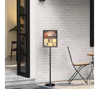 Lumanois Espositori per Fiere Nero 25 x 25 x 125 cm Alluminio,Commercio e Industria,pubblicità e Marketing,Pannelli espositivi per fiere,1.9kg-42025193