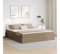 Lumanois Letto con Contenitore e Materasso 2 PCS Cappuccino Pelle, Mobili,Letti e telai per Letti, 83.2kg-3399623