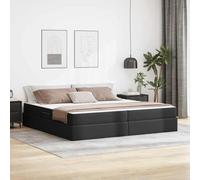 Lumanois Letto con Contenitore e Materasso 2 PCS Nero Pelle, Mobili,Letti e telai per Letti, 92.12kg-3399624
