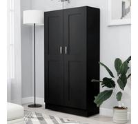 Lumanois Libreria Nera 82,5x30,5x150 cm in Legno Multistrato,Mobili,Scaffalature,Librerie,39.38kg-802724