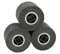 Lumanois Rulli Abrasivi 3 PCS Nero 12 x 12 x 10 cm Fibre Sintetiche, Articoli di ferramenta,Accessori per Attrezzi,Accessori per carteggio, 1.3kg-42008343