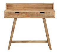 Lumanois Scrivania 100x45x90 cm in Legno Massello di Mango Grezzo, Mobili,Mobili da Ufficio,Scrivanie, 22kg-328269
