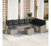 Lumanois Set di divani con Cuscino 9 PCS polyrattan, Mobili,Mobili da Giardino,Mobili e sedie da Giardino,Divani da Giardino, 75.2kg-3360673