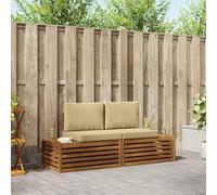 Lumanois Set di divani da Esterno con Cuscino 2 Pezzo Naturale e Beige, Mobili,Mobili da Giardino,Mobili e sedie da Giardino,unità per Divano componibile da Esterno, 37.4kg-3375433