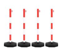 Lumanois Set di Pali Stradali con Catena in Plastica di 10 m, Commercio e Industria,Segnaletica,Segnaletica Stradale e del Traffico, 2.95kg-150954