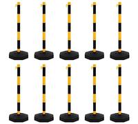 Lumanois Set di Pali Stradali con Catena in Plastica di 10 m, Commercio e Industria,Segnaletica,Segnaletica Stradale e del Traffico, 6.42kg-150958