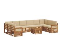 Lumanois Set Divano sezionale con Cuscino 11 PCS Naturale e Beige, Mobili,Set di mobili, 145.96kg-3375588