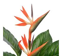 Lumanois Strelitzia Artificiale con Vaso Rosso 100 cm, Casa e Giardino,Arredo,Flora Artificiale, 3.64kg-280197