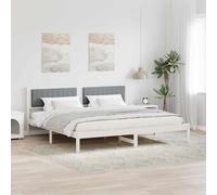 Lumanois Struttura del Letto Grigio Chiaro 200 x 200 cm Pino massello,Mobili,Letti e telai per Letti,36.4kg-3394242