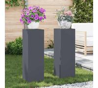 Lumanois Supper Piante 2 PCS Grigio 24 x 24 x 75 cm Acciaio,Casa e Giardino,Prato e Giardino,Giardinaggio,Supporti per Piante,9.8kg-865822