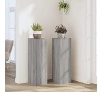 Lumanois Supporti per Piante 2 pz Grigio 25x25x80 cm in Multistrato,Casa e Giardino,Prato e Giardino,Giardinaggio,Supporti per Piante,18.4kg-852947