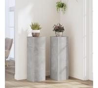 Lumanois Supporti per Piante 2 pz Grigio 25x25x80 cm Legno Multistrato,Casa e Giardino,Prato e Giardino,Giardinaggio,Supporti per Piante,18.35kg-852945