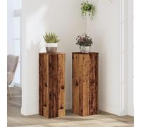 Lumanois Supporti per Piante 2 pz Legno 25x25x80 cm Legno Multistrato,Casa e Giardino,Prato e Giardino,Giardinaggio,Supporti per Piante,18.35kg-852949