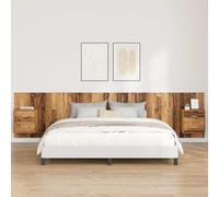 Lumanois Testata con Comodino 3 PCS Legno Vecchio Legno Multistrato,Mobili,Testiere e controtestiere,50.76kg-3415682