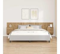 Lumanois Testata con Comodino 3 PCS Rovere Artigianale Legno Multistrato, Mobili,Testiere e controtestiere, 47.99kg-3415940