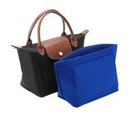 lumanothy Organizer per borse con tasca multipla, in feltro, per Longchamp, polene, borsa per la spesa, blu, L