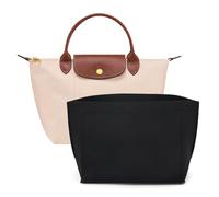 lumanothy Organizer per borse con tasca multipla, in feltro, per Longchamp, polene, borsa per la spesa, Nero, M