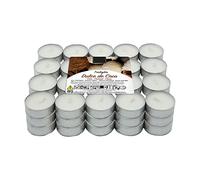 Lumar Aromatic Tealight Set di 60 Candele profumate, lumini aromatiche Fragranza cocco