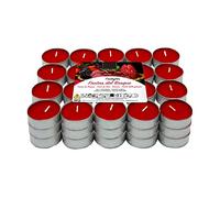 Lumar Aromatic Tealight Set di 60 Candele profumate, lumini aromatiche Fragranza Frutti di Bosco