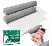 LUMARA Sponda gonfiabile per letto per bambini, confezione da 2, paracolpi portatile da viaggio per bambini, adatta a letti singoli, queen size e king size, guide di sicurezza antiscivolo