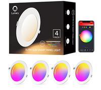 Lumary 12W Smart LED Faretto da incasso 4Pack Luci da incasso a soffitto Dimmerabile Bianco caldo Bianco freddo RGB Faretti da soffitto LED multicolore Compatibile con Alexa/Google Home, Controllo App
