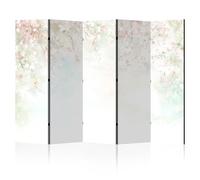 LUMASOUL Separe Divisorio Interno Bifacciale - Paravento da Interno 5 Pannelli Divisorio per Ambienti - Divisori per Interni con Motivo Sakura - 225x172 cm