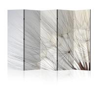 LUMASOUL Separe Divisorio Interno Bifacciale - Paravento da Interno 5 Pannelli Divisorio per Ambienti - Divisori per Interni con Motivo Fiori - 225x172 cm