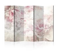 LUMASOUL Separe Divisorio Interno Bifacciale - Paravento da Interno 5 Pannelli Divisorio per Ambienti - Divisori per Interni con Motivo Fiori - 225x172 cm