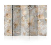 LUMASOUL Separe Divisorio Interno Bifacciale - Paravento da Interno 5 Pannelli Divisorio per Ambienti - Divisori per Interni con Motivo Industrielle - 225x172 cm