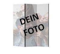 LUMASOUL Separe Divisorio Interno Monofacciale - 3 Pannelli - Paravento da Interno Personalizzato con il Vostro Motivo - Divisorio per Ambienti per la Camera da Letto e il Soggiorno - 135x172 cm