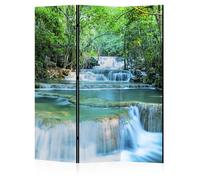LUMASOUL Separe Divisorio Interno Monofacciale - Paravento da Interno 3 Pannelli Divisorio per Ambienti - Divisori per Interni con Motivo Cascade - 135x172 cm