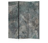 LUMASOUL Separe Divisorio Interno Monofacciale - Paravento da Interno 3 Pannelli Divisorio per Ambienti - Divisori per Interni con Motivo Plantes - 135x172 cm