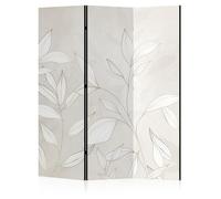 LUMASOUL Separe Divisorio Interno Monofacciale - Paravento da Interno 3 Pannelli Divisorio per Ambienti - Divisori per Interni con Motivo Feuilles - 135x172 cm