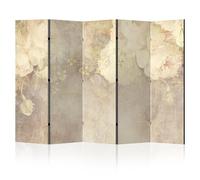 LUMASOUL Separe Divisorio Interno Monofacciale - Paravento da Interno 5 Pannelli Divisorio per Ambienti - Divisori per Interni con Motivo Fiori - 225x172 cm