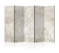 LUMASOUL Separe Divisorio Interno Monofacciale - Paravento da Interno 5 Pannelli Divisorio per Ambienti - Divisori per Interni con Motivo Feuilles - 225x172 cm