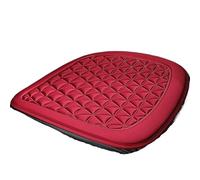 Lumbar Cushion Support Cuscino per sedile auto sospeso 3D, modello quattro stagioni, adatto per la maggior parte delle(Red square pad)
