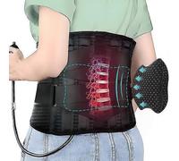 Lumbar Support Belt With Inflatable Pad Relieve Waist Pain Dual Adjustable Support Straps Lower Back Brace Compatible with Herniated Disc-Goo