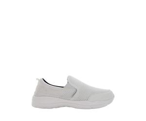 Lumberjack Agatha - Mocassini da Uomo Stile Guida, Bianco, 40 EU