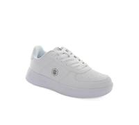 Lumberjack- Finster Sneaker Woman in White Synthetic Smooth, 40