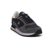 Lumberjack Wilson, Mocassino Basso Uomo, Mid Grey/Navy Blue, 42 EU