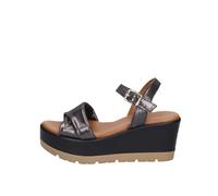 Lumberjack Marty, Sandali con Zeppa Donna, Black, 39 EU