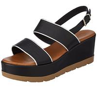 Lumberjack Marty, Sandali con Zeppa Donna, Black, 40 EU