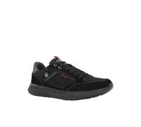 Lumberjack- Neil Sneaker Man in Total Black Suede- Synthetic Combed, 42