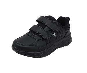 Lumberjack RAM SW78211 Total Black Scarpe Sportive per Donna in Ecopelle con Doppio Strappo (Taglia 41)